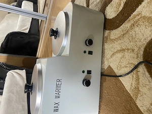 Vând vapozon cosmetică, decantor ceară , lupă cosmetică, cu lampă!