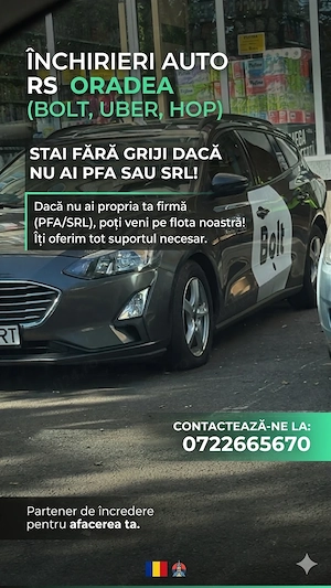 Închirieri auto pentru RS (Uber, Bolt)