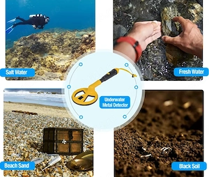 Detector Metale Submersibil 30m   Precizie Profesională, Pulse Induction - imagine 5