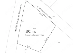 Teren intravilan Dorobanț, Aroneanu, Iași si BRANSAMENT ELECTRIC 592 mp