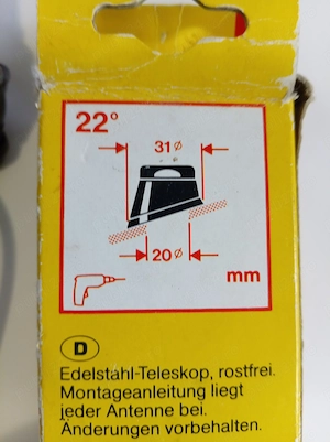 Antenă radio telescopică pentru mașini retro - imagine 5