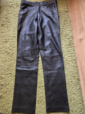 Pantaloni din piele naturala pentru barbati