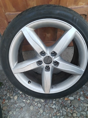 vand jante aliaj audi A4 cu tot cu anvelope de vara 245 40r18 - imagine 3