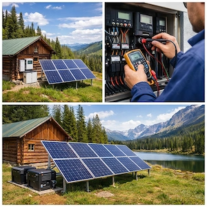 Montaj și consultanță sisteme fotovoltaice off-grid (cabane, zone fără curent)
