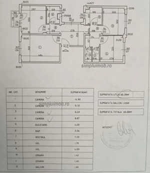 Centrala Parcare Boxa Decomandat 3 Camere Renovat Spatios Dna Ghica - imagine 20
