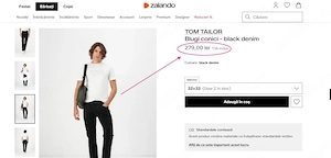 Blugi Tom Tailor Kate Slim,Negru Barbati - imagine 4