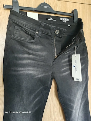 Blugi Tom Tailor Kate Slim,Negru Barbati - imagine 2