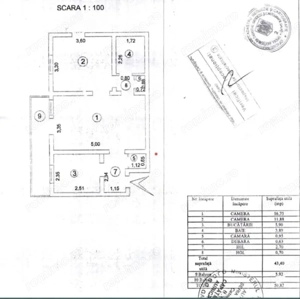 Apartament 2 camere semidecomandat – Parter – Mazepa 1 - imagine 5