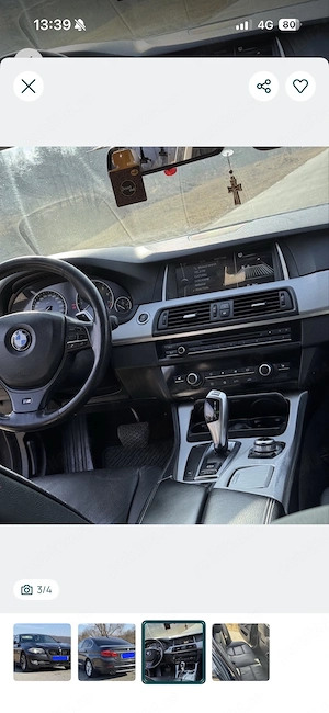 BMW F10 520d cutie automată - imagine 3