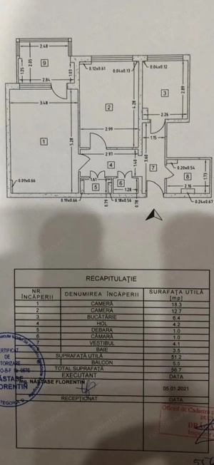 Vanzare apartament luminos de 2 camere in Titan-Lotrioara