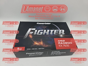 Placa Video Gaming PowerColor AMD Ryzen 7600 Fighter 8GB Stare Buna