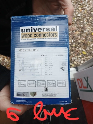 Set 50 ancore metalice M10x140 pentru beton   rezistente, noi