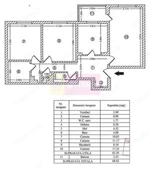 Apartament 3 camere bdul Chisinau - imagine 8