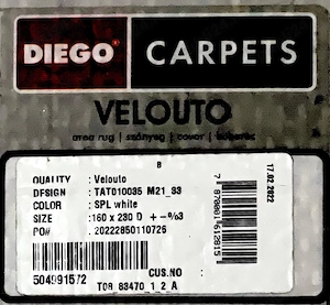 Set două covoare albe Diego - imagine 4