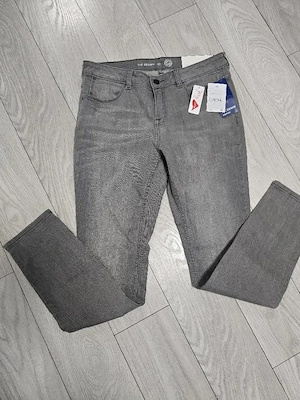 Blugi Gri din bumbac Marime L