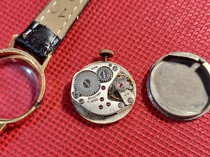 ceas de mână vintage Omax, de damă, placat cu aur, anii 70 - imagine 5