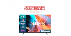 TV Smart QLed 43" Hisense 43E7HQ Ultra HD 4K HDR 10+ 108cm WiFi