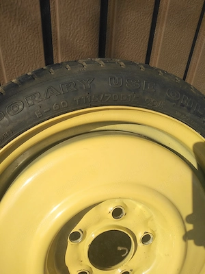 Roată rezerva slim 5x114.3 compatibilă Mazda, Kia, Hyundai, Mitsubishi 