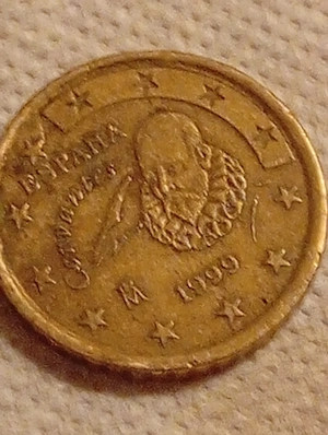 monedă 50 eurocenți Spania 1999