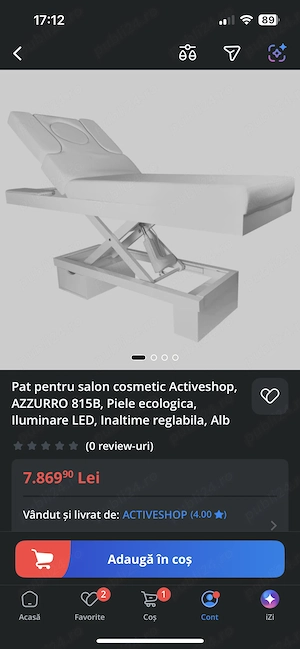 Pat profesional pentru masaj si alte activitati de intretinere corporala. - imagine 4