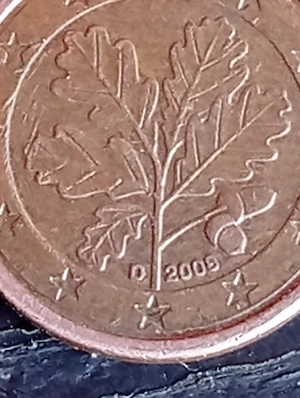 monedă 1 eurocent vechi si rară anul 2008 Germania pret 4000 lei  - imagine 2