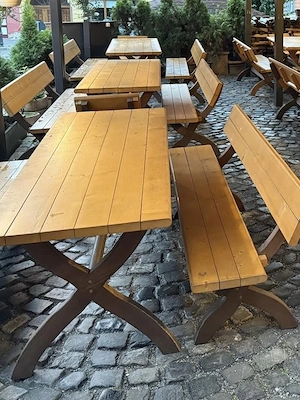 Mobilier terasa  6 seturi, mese cu banci