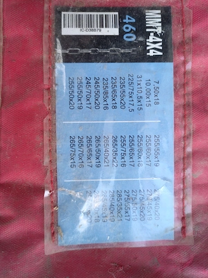 Lanțuri Zăpadă/Noroi MAMMOTH Off-Road 4x4 - 16mm - Profesional - imagine 2