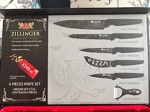 Set 5 cutite Zillinger +un curatator, NOI