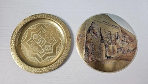 Lot farfurii decorative din alamă-cupru-cositor - imagine 5