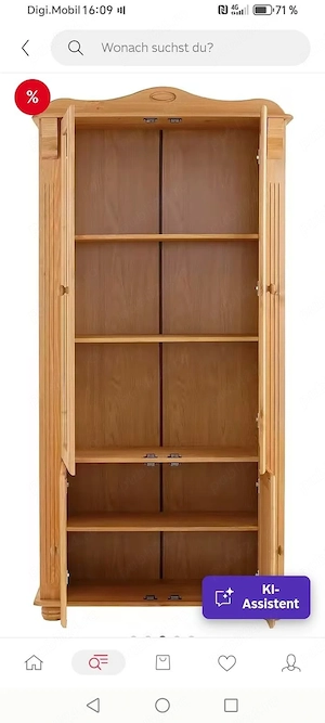  Vitrina din lemn de vânzare  - imagine 2