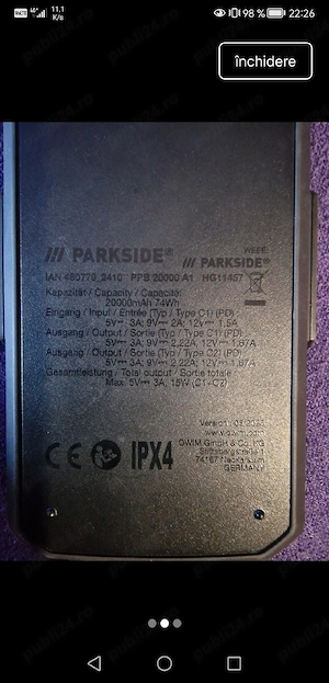 Power Bank 20 amperi  - imagine 3