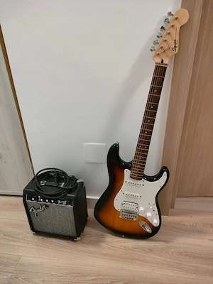 Vand chitara electrica Fender Squier cu boxa Frontman 10G si cursuri fender play - imagine 2