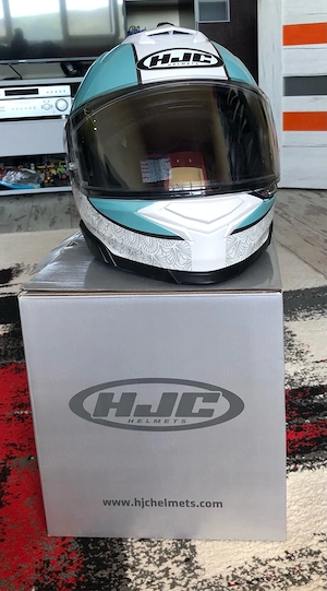 Casca moto HJC i71 Sera turcoaz, XS - imagine 3