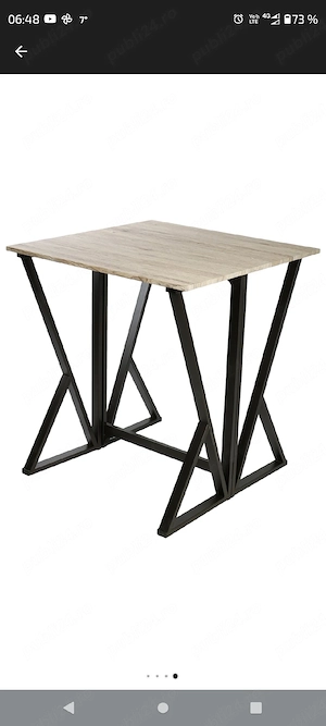 Set Kring Enna, masa extensibila si 4 scaune bucatarie   bar, Sonoma