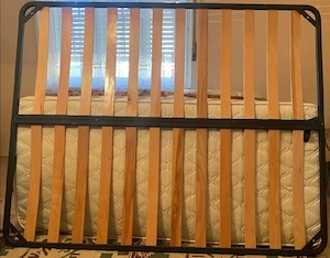 Pat 160 200 cu somiera metalica  - imagine 2