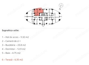 Apartament cu 2 camere, 51 mp, semifinisat, imobil nou - Manastur - imagine 2