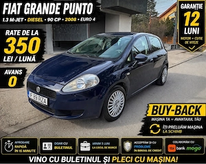 Fiat Punto 1.3 Multijet Diesel 2008 | 75 CP | 211.000 km reali | Garanție 12 luni