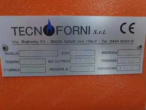 Vând cuptor Tecnoforni FEC, 28 kW, 1100 C, industrial