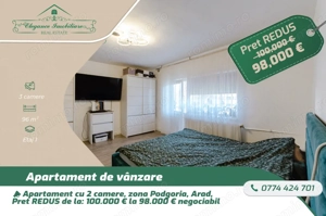 Apartament cu 3 camere, 2 bai și 2 balcoane zona  500 Micalaca ,Arad