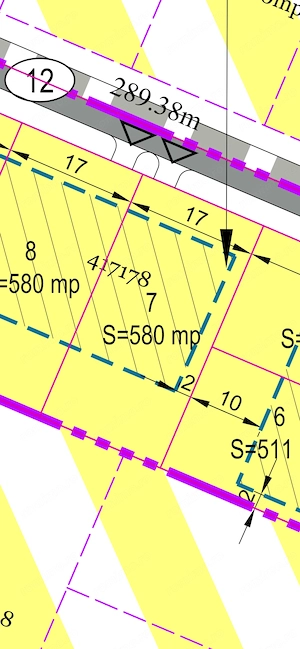 Parcela de teren in Chisoda , pretabil duplex 