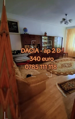 340 euro apartament 2 camere decomandat Alexandru cel Bun DACIA 