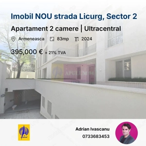 Apartament 2 camere | Birouri | Armeneasca Ultracentral