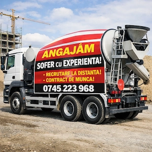 Angajam șofer cu experiență autobetoniera 
