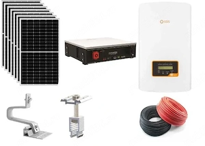 Sistem fotovoltaic 5 kw complet cu baterie stocare - Kit Fotovoltaic