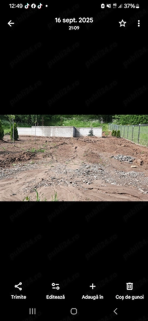 Teren de vanzare cu temelie 