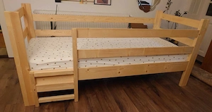 Vand pat copii de o persoana, din lemn masiv, solid, 200 x 90 cm