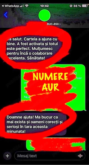 Numere Vip Aur Gold * Numar telefon Platinum * Cartela - imagine 2