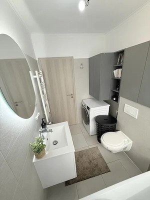 Apartament cu 3 camere mobilat si utilat et 1 cu POD pe toata suprafata TERASA CHISODA - imagine 2