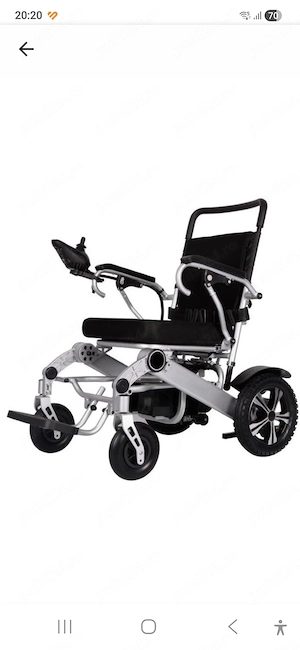 fotoliu rulant electric pliabil (carucior)