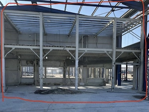 Hala.structura metalică 